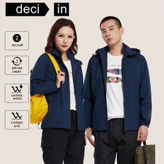 Áo khoác gió nữ nam vải polyester chuẩn cao cấp chống gió chống mưa tuyệt đối