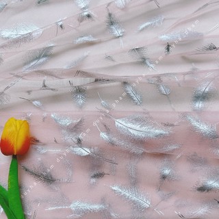[XẢ HÀNG] 🌷VẢI LƯỚI LÔNG VŨ ÁNH BẠC - KHỔ 1m5🌷