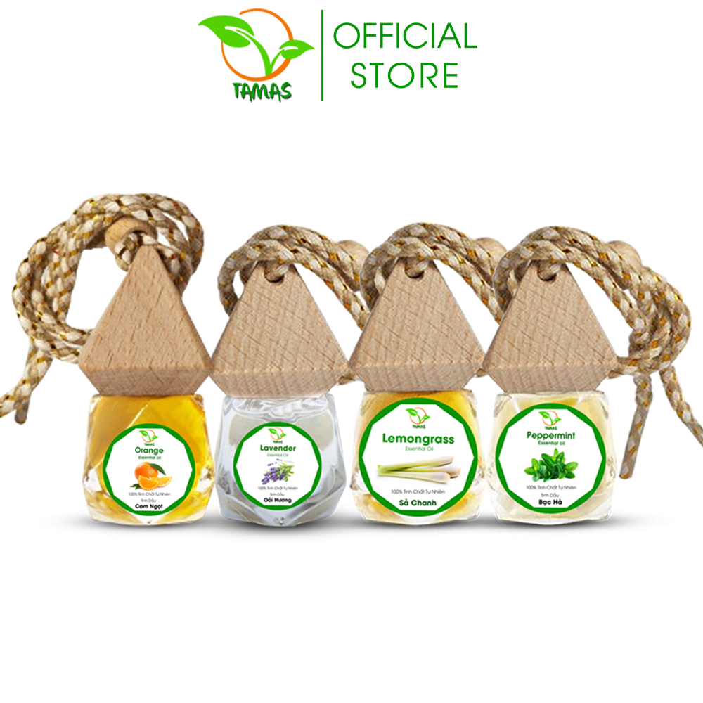 Tinh Dầu Nguyên Chất Dạng Dây Treo Hương Sả Chanh, Quế, Bạc Hà, Lavender,Cam Ngọt,..Khử Mùi,Thư Giãn