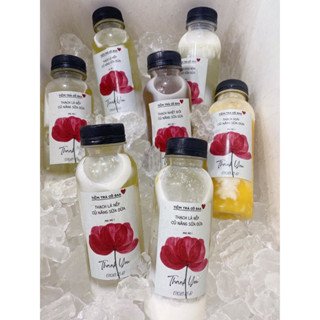 10 Chai nhựa tròn 330 ml cổ rộng nắp fi 38