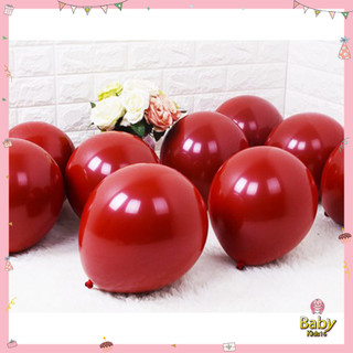 Set bóng tròn màu đỏ đô size 10inch màu đẹp