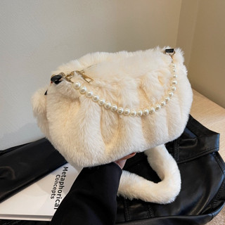 Túi lông dự tiệc sang chảnh đeo được 2 kiểu, túi nữ cầm tay đi chơi đi làm phong cách Hàn Quốc