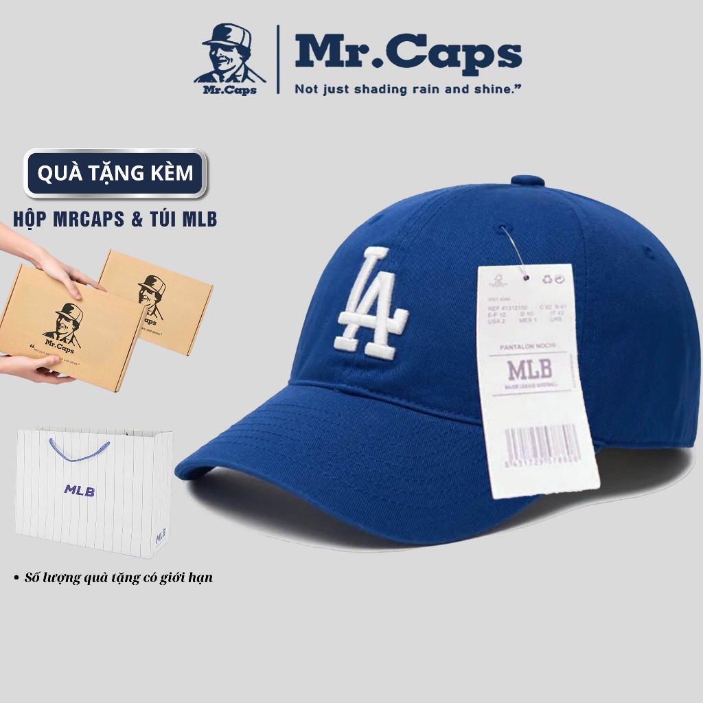 Nón lưỡi trai LA Full Box [Hộp + Túi] chính hãng - Mũ MLB thời trang phong cách thể thao form unisex Mrcaps MLB01 | BigBuy360 - bigbuy360.vn