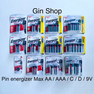 Pin Energizer AA , AAA , AAAA , C , D , 9V Alkaline Siêu Bền - Hàng Chính Hãng