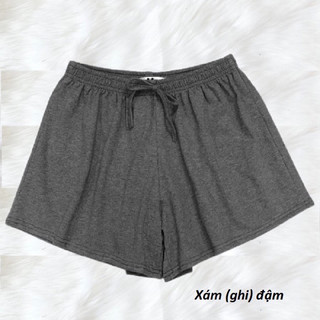 Quần đùi nữ thun cotton da cá dày dặn