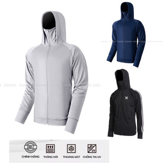 Áo chống nắng nam nữ 2 lớp, Áo khoác unisex có nón form rộng vải hạt xoàn dày dặn thông hơi siêu mát