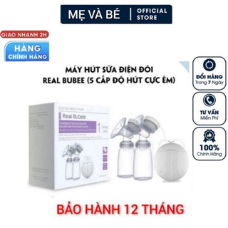 Máy hút sữa mẹ bé realbubee uk, 5 cấp độ, hút êm, có chế độ massage