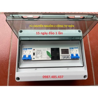 Tủ ATS chuyển nguồn tự động 2 công tơ , mỗi công tơ dùng nửa tháng - ATS 2P 100A