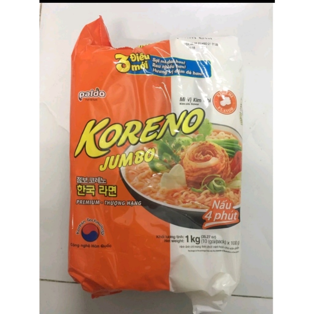 Mì Jumbo Koreno vị kim chi 1 kg