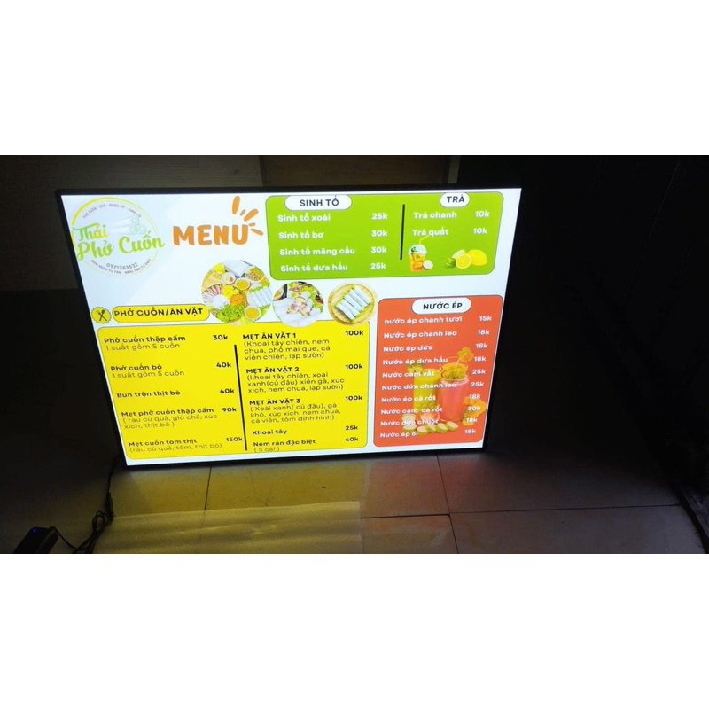 Hộp Đèn Quảng Cáo - Tranh Điện - Hộp Đèn Led Siêu Mỏng - Nhiều Kích Thước - Bảo Hành 12 Tháng | BigBuy360 - bigbuy360.vn