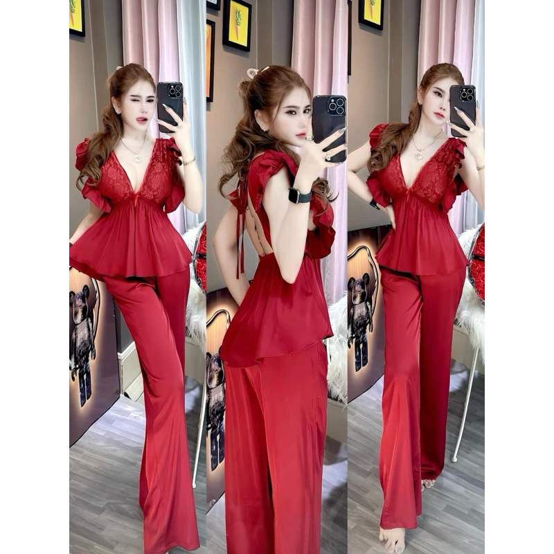 sét đồ ngủ latin lụa sẵn mút  hàng thiết kế cao cấp