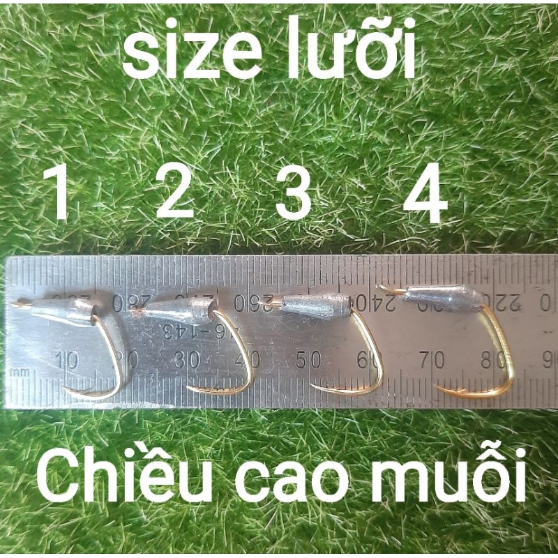 Lưỡi câu tôm sú,tôm thẻ,tôm càng đã đổ chì