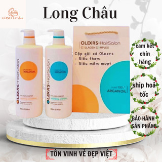 Cặp gội xả Olexrs Hair salon -960ml giảm rụng tóc , mọc tóc , hương thơm nước hoa , lâu bết tóc
