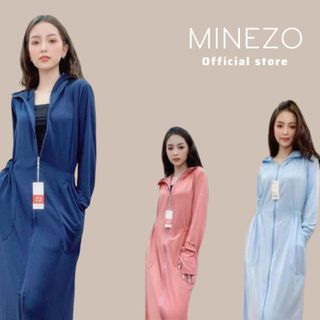 Áo Chống Nắng Nữ MINEZO Toàn Thân Thông Hơi Dáng Dài Thoáng Mát - Thấm Hút Mồ Hôi Tốt ,Thoáng Khí, Ngăn Ngừa Tia UV-CN01