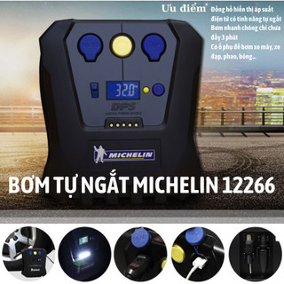 Bơm lốp Michelin 12266 - Bơm lốp tự ngắt 12v