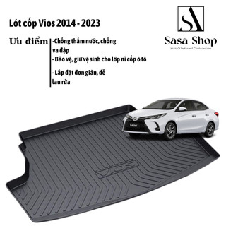 Lót cốp xe Vios 2014-2023 - nhựa TPO cao cấp, chính hãng