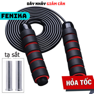 Dây nhảy thể lực đàn hồi FENIKA 2.9m lõi thép hỗ trợ luyện tập thể dục thể thao giảm cân giữ dáng tiện lợi tại nhà DT01