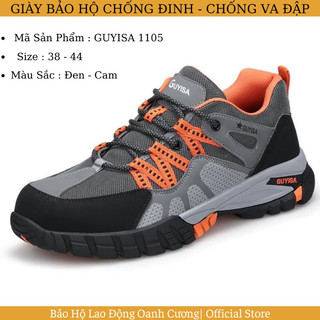 Giày bảo hộ lao động GUYISA 1105, chống đinh, chống va đập kiểu dáng thời trang