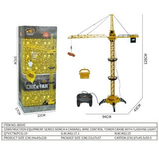 Đồ chơi mô hình cần cẩu điều khiển 50inch, bộ mô hình cần cẩu 8054e - 678