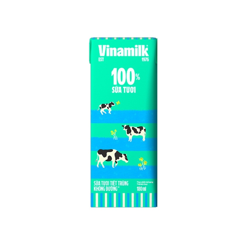 Sữa tươi tiệt trùng vinamilk 100%  1 lít