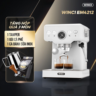 Máy pha cà phê Espresso Winci EM4212, Áp lực 20 bar, Bảo hành 2 năm.