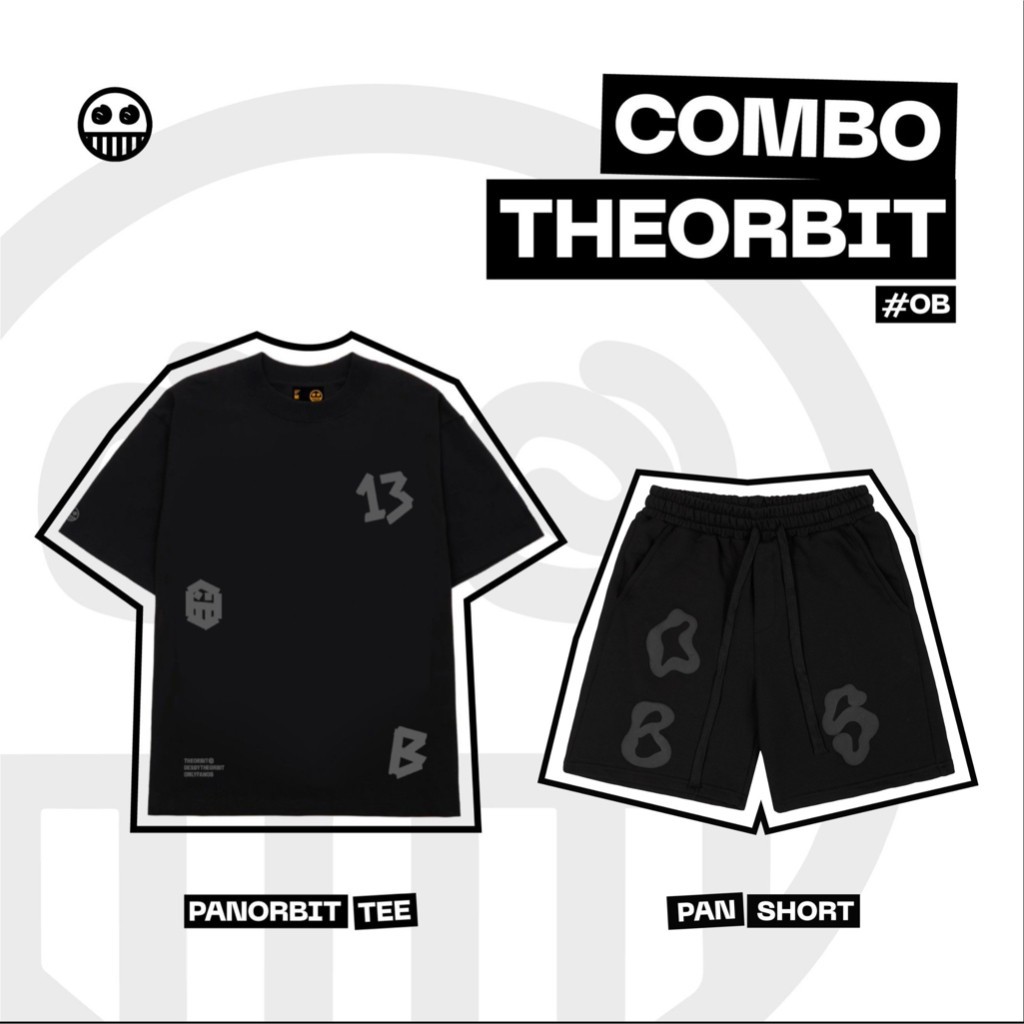 [ COMBO ÁO + QUẦN THE ORBIT ] Áo thun PANORBIT + Quần PAN Short - Local Brand Chính Hãng