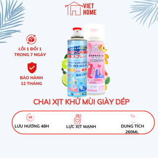  Chai xịt khử mùi hôi giày dép DELADEP công nghệ nano bạc Ag+ Shoes 2h 1 lọ  bình làm thơm tủ để giầy,quần DELADEP-XKM01 