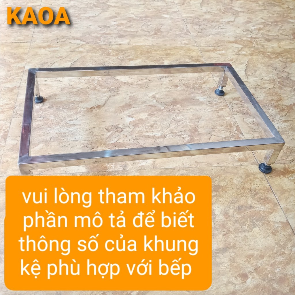 Kệ bếp điện từ inox ( inox 304 dày 1.5 mm )