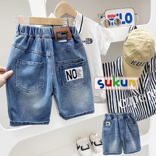 (13-35kg) Quần sooc jean bé trai KACADY - Quần bò lửng trẻ em Kun kids Quần jeans bé trai SUKUN