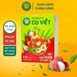 Trà vải hạt chia Just Việt Gu Viet hộp 10 gói x 20g