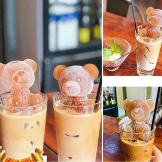 🍀Khay làm đá, khuôn đá silicon hình gấu kute, hoa hồng 3d xinh xắn🍀Clovershop68🍀