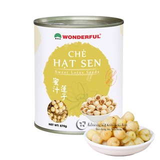 Chè hạt sen đóng lon Wonderful 870gr