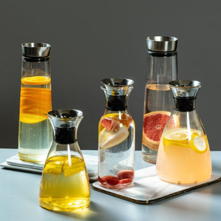 (SẴN) Bình detox dáng trụ, bình rót vang decanter - thủy tinh chịu nhiệt cao cấp Borosilicate k chì