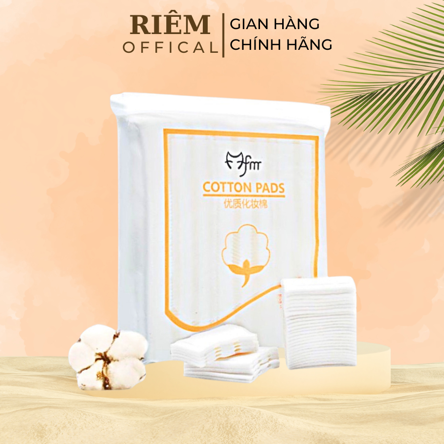 Bông Tẩy Trang 3 Lớp Cottontúi 222 Miếng Siêu Tiện Lợi Dể Dùng, Cho Chị Em Riem
