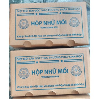 Hộp nhử mối gỗ thông trắng- hộp dẫn dụ bắt mối diệt trừ mối - diệt mối sinh học pmc90