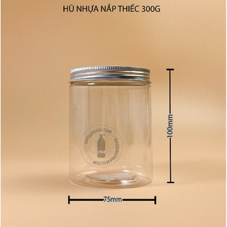 Hũ pet nắp nhôm 300g