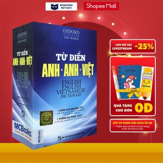 Sách - từ điển anh anh việt phiên bản bìa mềm màu xanh giải thích chi tiết