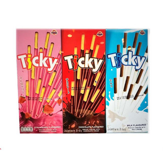 Bánh quy que Ticky bọc socola gói lẻ 18g
