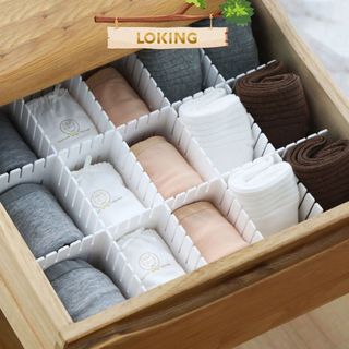 Vách chia ngăn kéo tủ thông minh bằng nhựa bộ 4 chiếc - LOKING