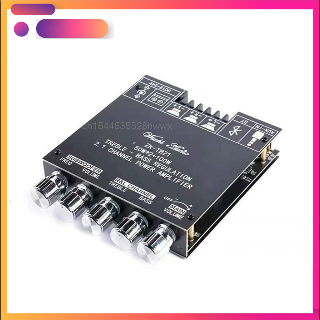 ZK-TB21 mạch khuếch đại âm thanh 2.1 100w+ 50*50w bluetooth 5.0