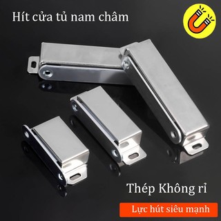 Hít cửa tủ nam châm chất liệu thép không rỉ, có giá sỉ cho thợ