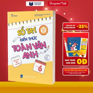 Sách - sổ tay kiến thức toán – văn – anh lớp 6