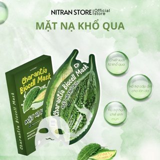 Mặt Nạ Khổ Qua Soherbs Hỗ Trợ Giảm Mụn Giúp Làm Dịu Da - Hộp 5 Miếng Skincare Làm Đẹp Da Dưỡng Ẩm- Nitran Store