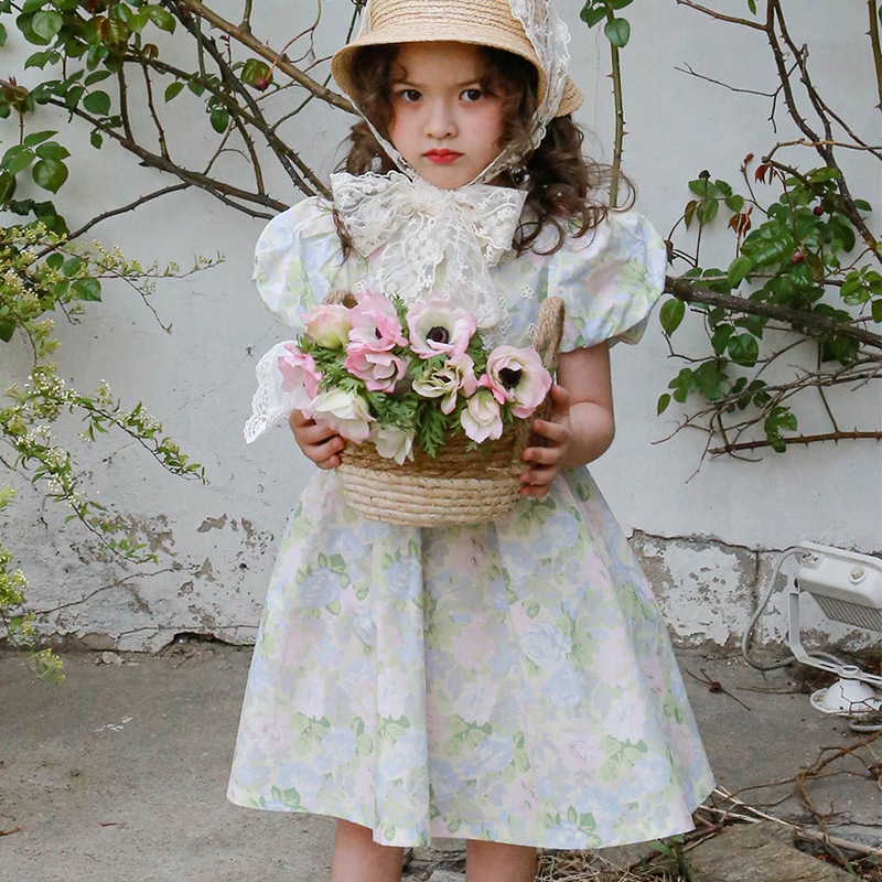 Đầm bé gái mùa hè Dâu Tây