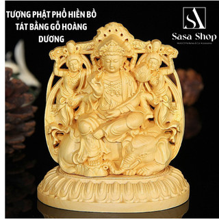 Tượng phật Phổ Hiền Bồ Tát bằng gỗ Hoàng Dương