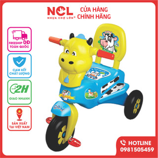 Xe 3 Bánh Nhựa Chợ Lớn L7 Con Cows - Dành cho bé từ 2 tuổi