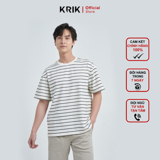 Áo Phông Nam Local Brand Nam KRIK Chất Vải Cotton Form Classic Ôm Vừa Thiết Kế Kẻ Năng Động AP1200