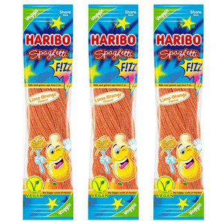 Kẹo dẻo haribo mì sợi vị cam Haribo Spaghetti Limo Orange