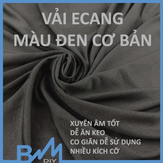 Vải ecang đen cơ bản