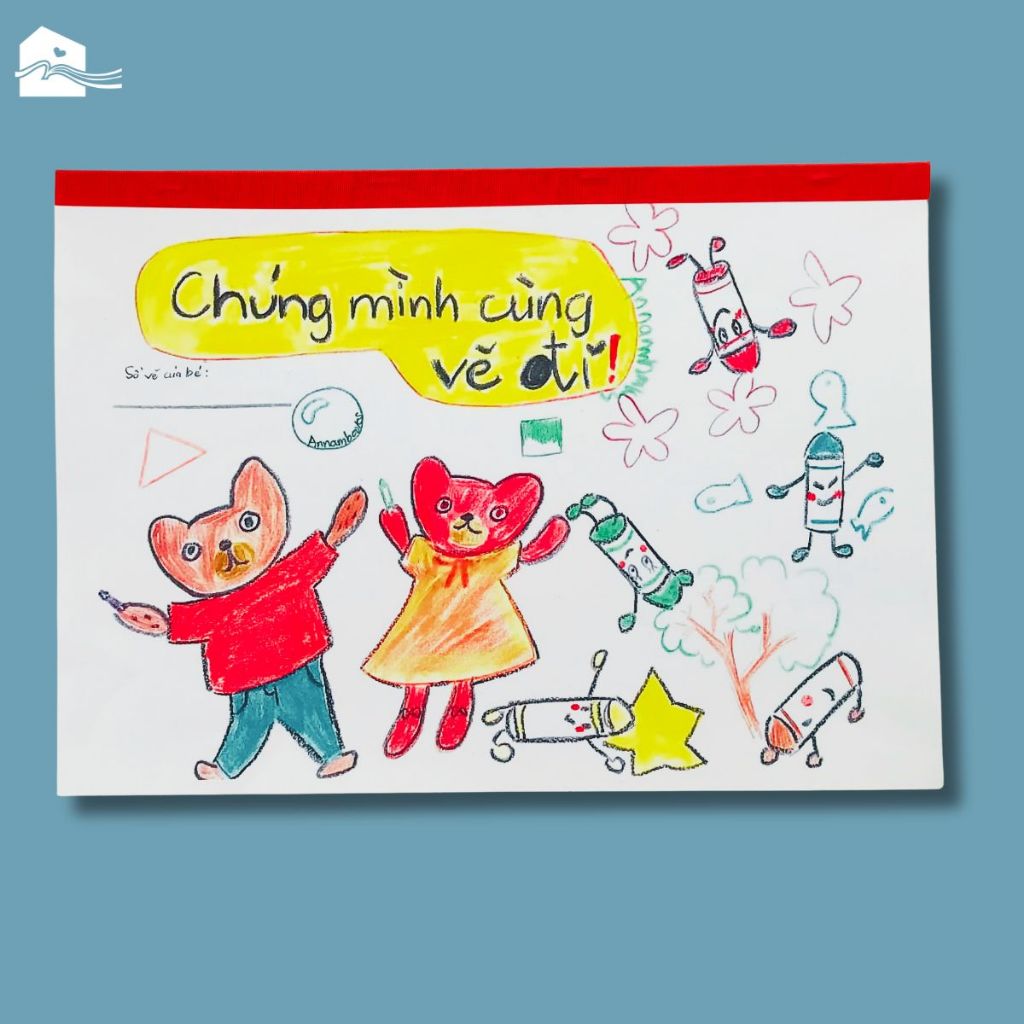 Vở tập vẽ cho các bé - Khổ A4